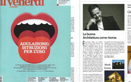il Venerdì Repubblica Architetto Alberto Stocco 06nov015